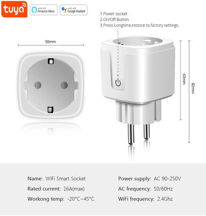 Slim WiFi stopcontact werkt met Android & iOS