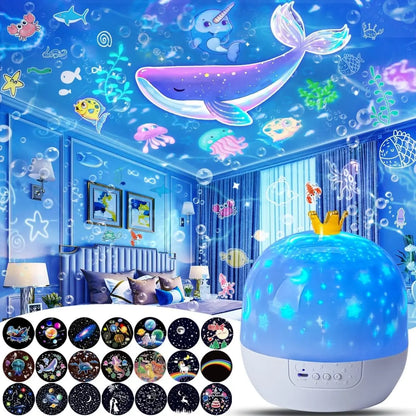 Sterrenhemel Projector – 360° Roterende Galaxy Lamp voor Kinderen