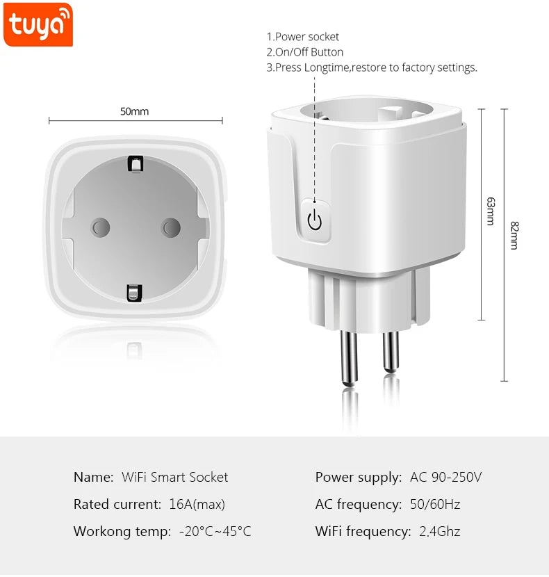 Slim WiFi stopcontact werkt met Android & iOS