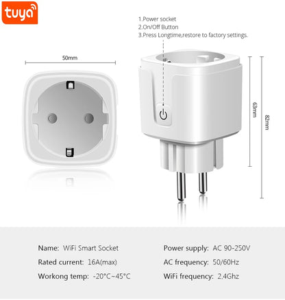 Slim WiFi stopcontact werkt met Android & iOS