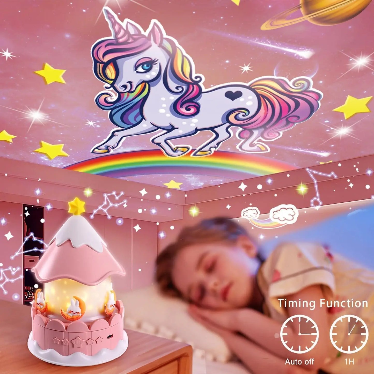 Sterrenhemel Projector – 360° Roterende Galaxy Lamp voor Kinderen