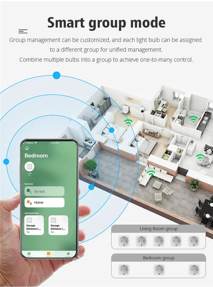 Slim WiFi stopcontact werkt met Android & iOS