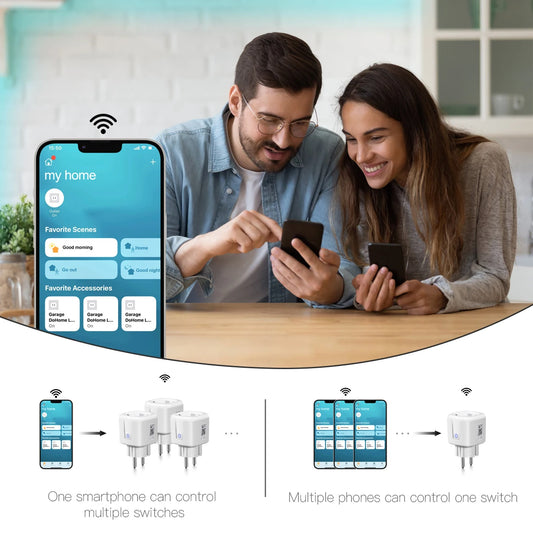 Slim WiFi stopcontact werkt met Android & iOS